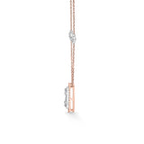 Signature Large Oval Pave Solitaire Pendant - Zen Diamond India