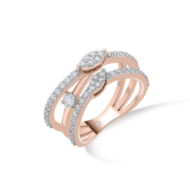 Sassy Rose Serpent Ring