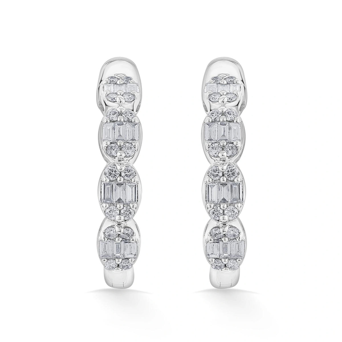 Classic Luminous Charm Hoops - Zen Diamond India