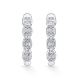 Classic Luminous Charm Hoops - Zen Diamond India