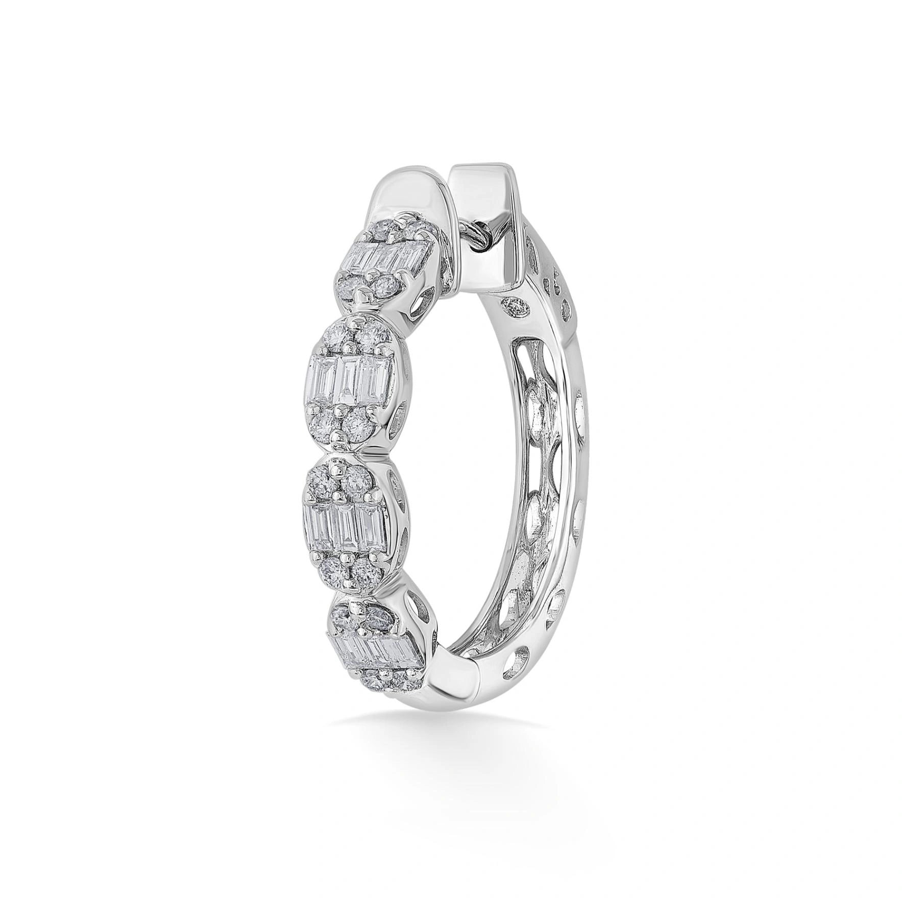 Classic Luminous Charm Hoops - Zen Diamond India