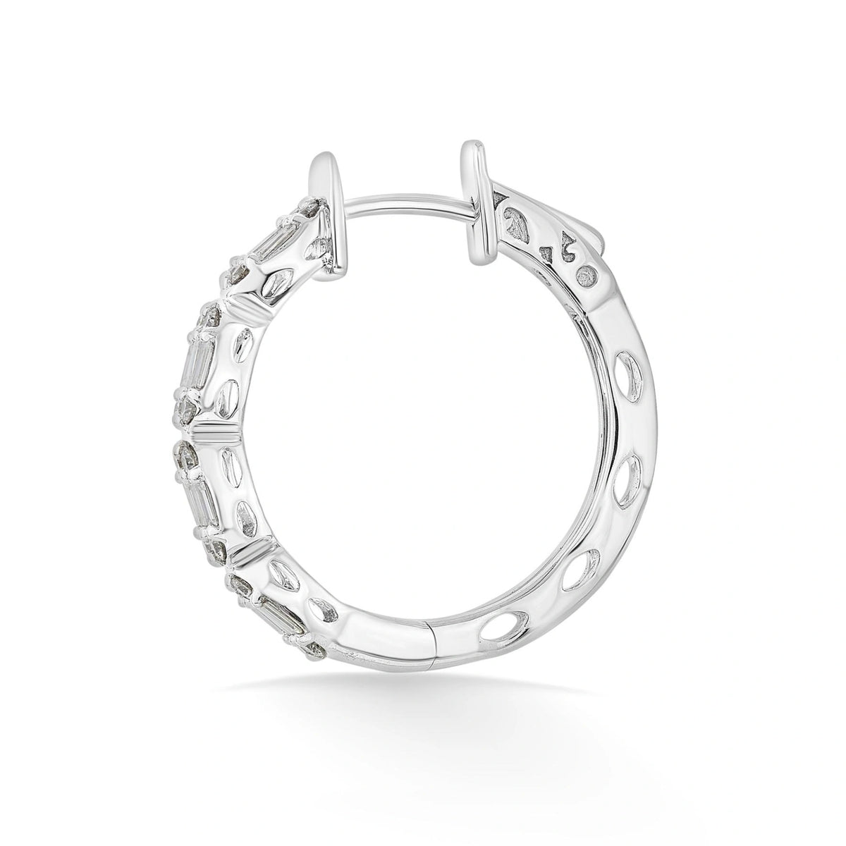 Classic Luminous Charm Hoops - Zen Diamond India