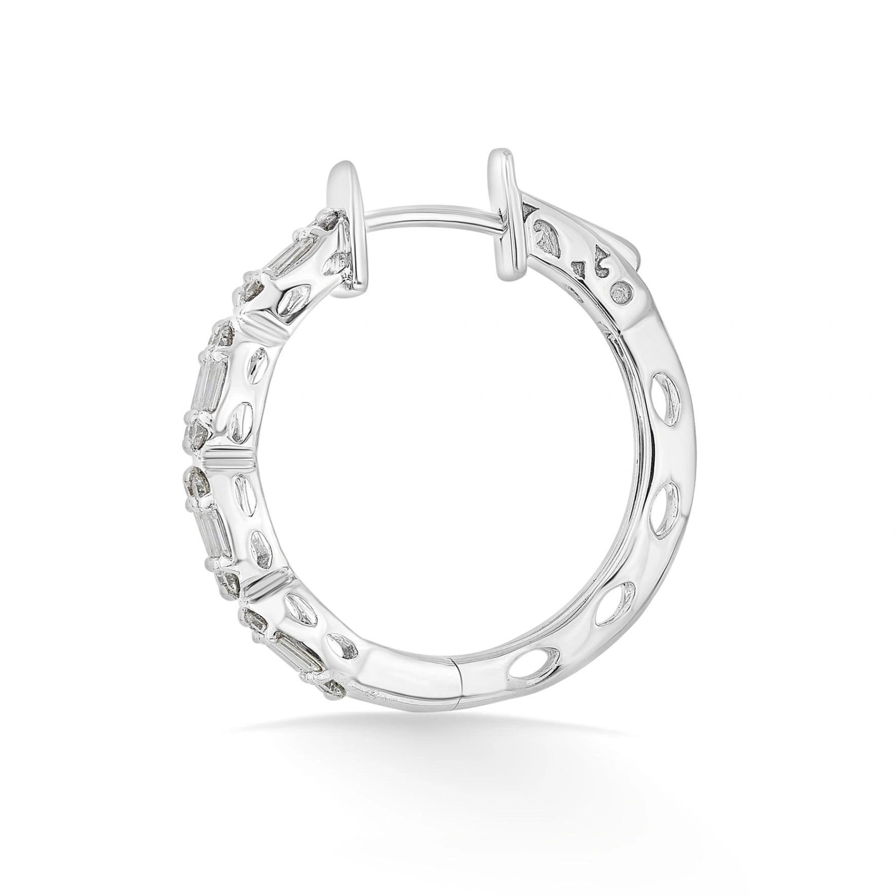 Classic Luminous Charm Hoops - Zen Diamond India