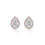 Signature Extra Small Drop Pave Solitaire Earrings - Zen Diamond India
