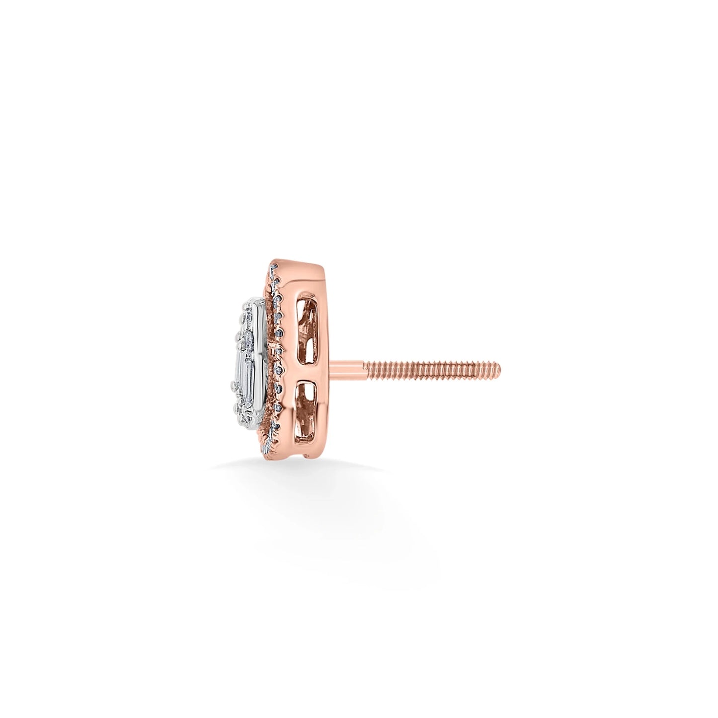 Signature Extra Small Drop Pave Solitaire Earrings - Zen Diamond India