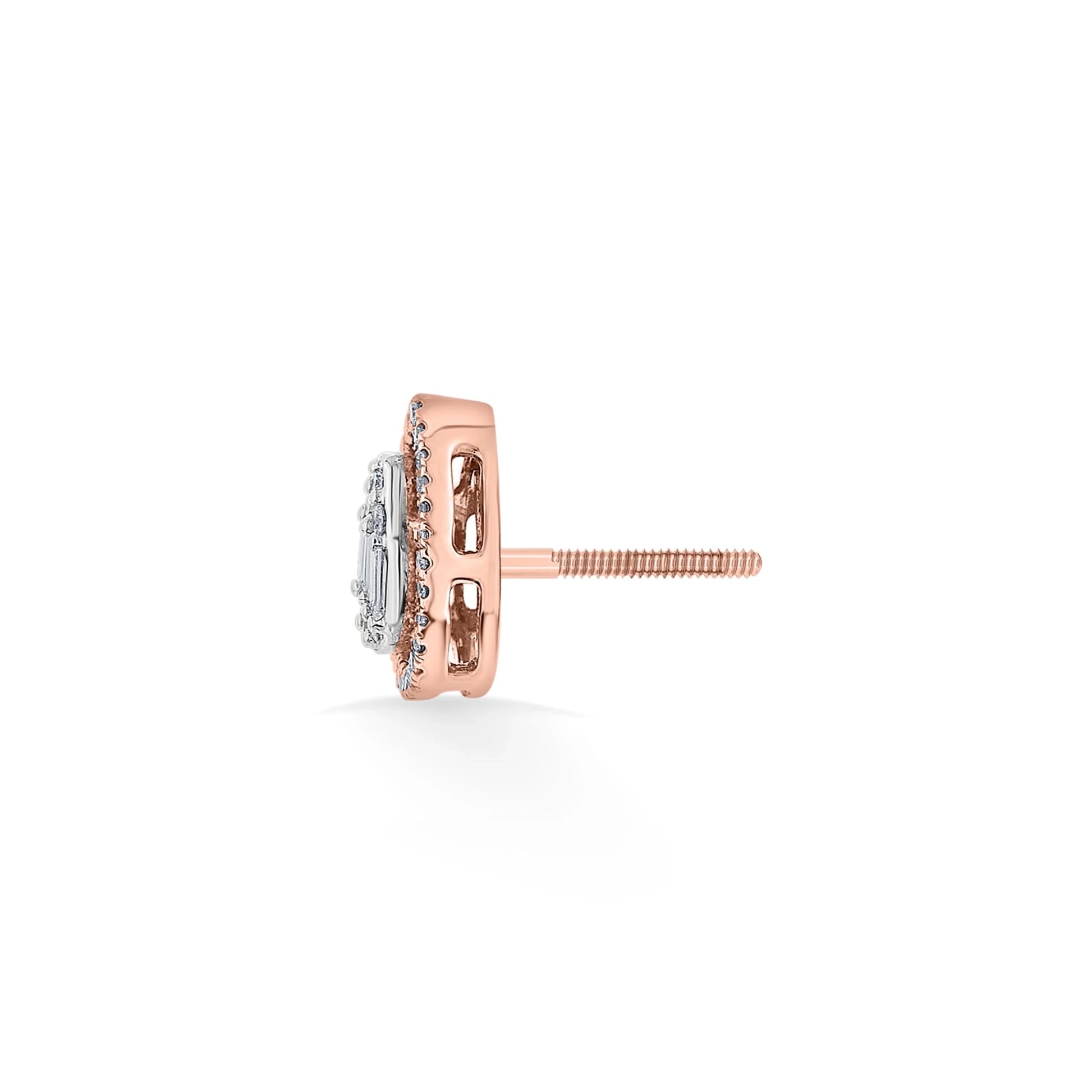 Signature Extra Small Drop Pave Solitaire Earrings - Zen Diamond India