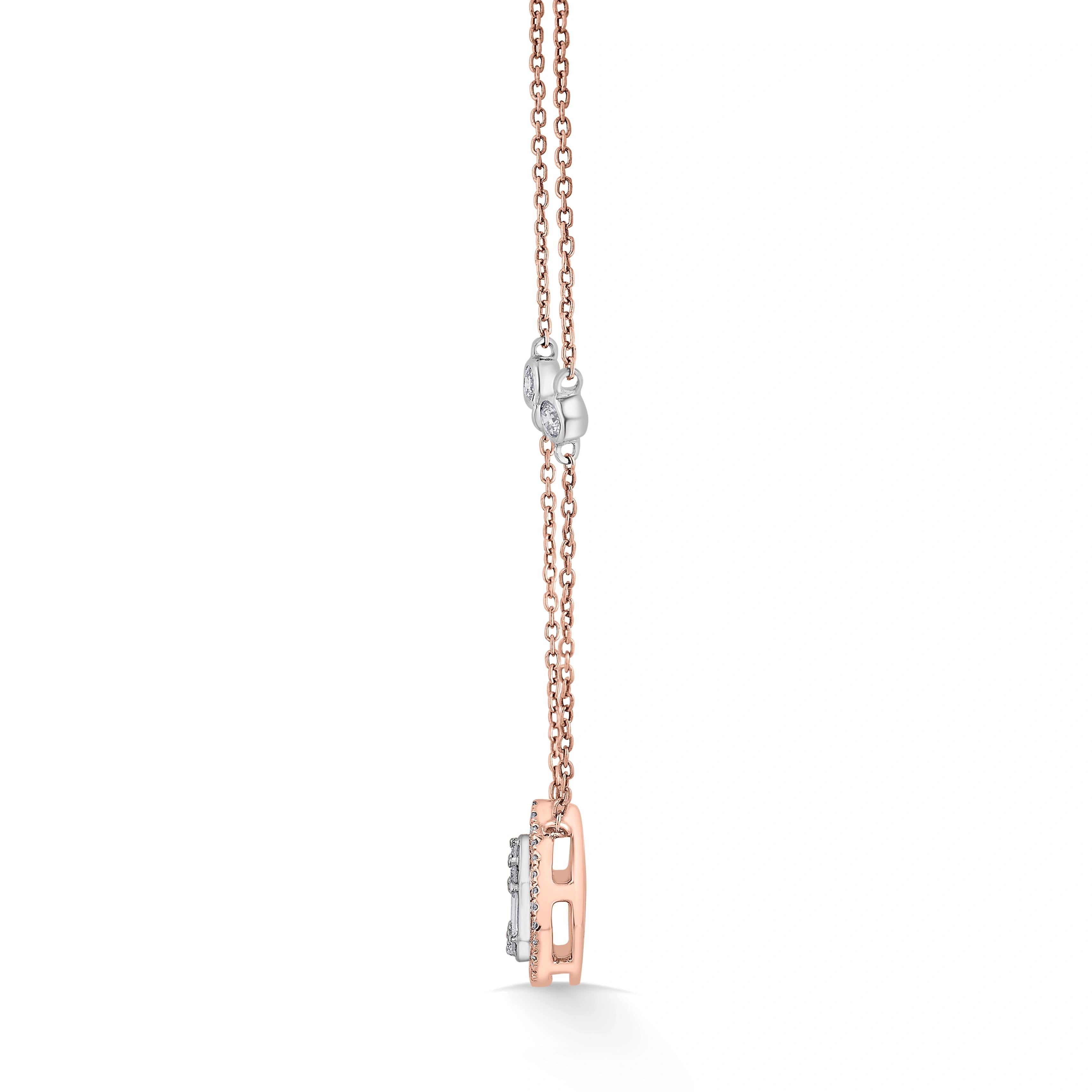 Signature Extra Small Drop Pave Solitaire Pendant - Zen Diamond India