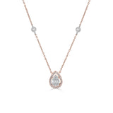 Signature Extra Small Drop Pave Solitaire Pendant - Zen Diamond India