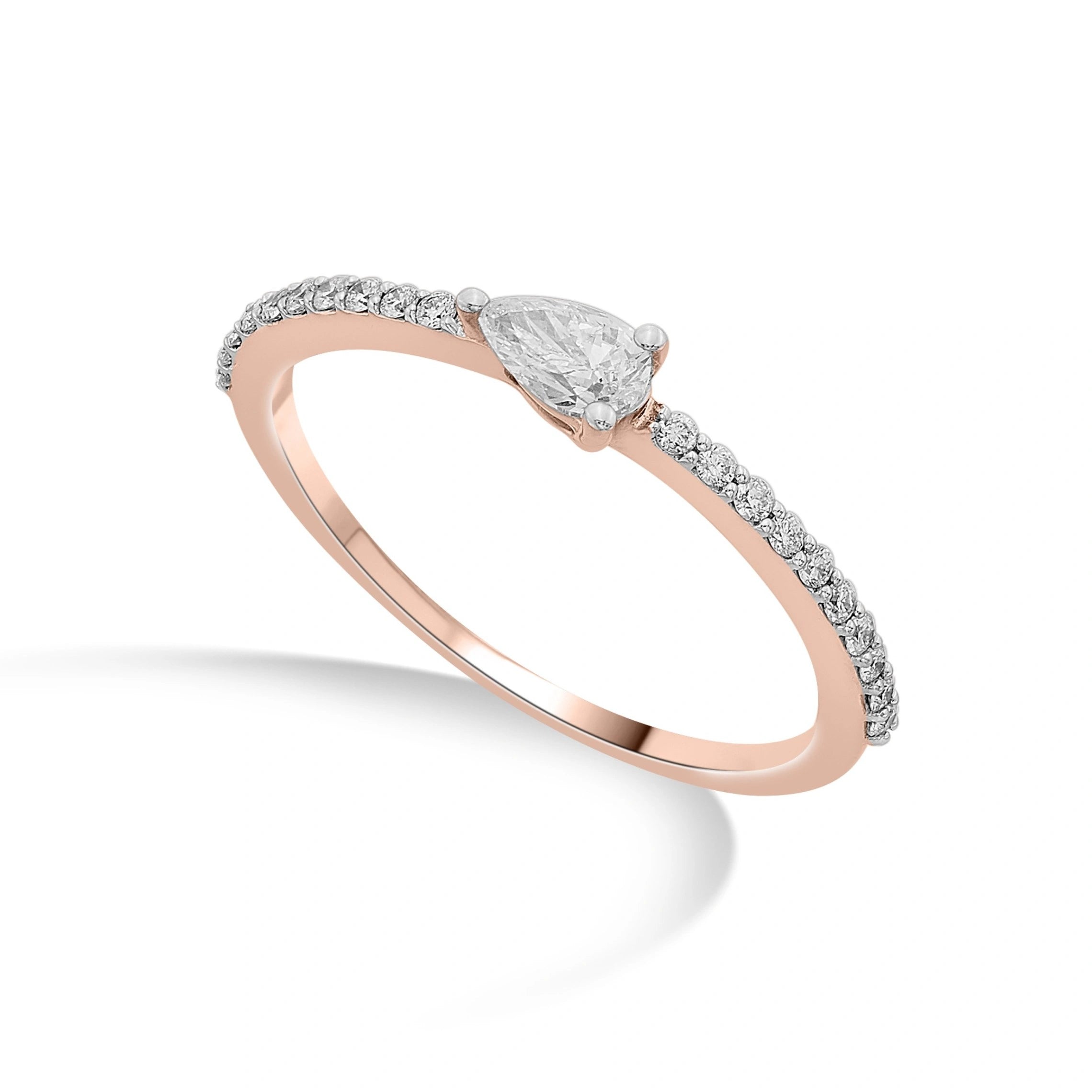 Zen Pirlanta Off - Center Grace Ring - Zen Diamond India