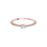 Solitaire Off - Center Grace Ring - Zen Diamond India