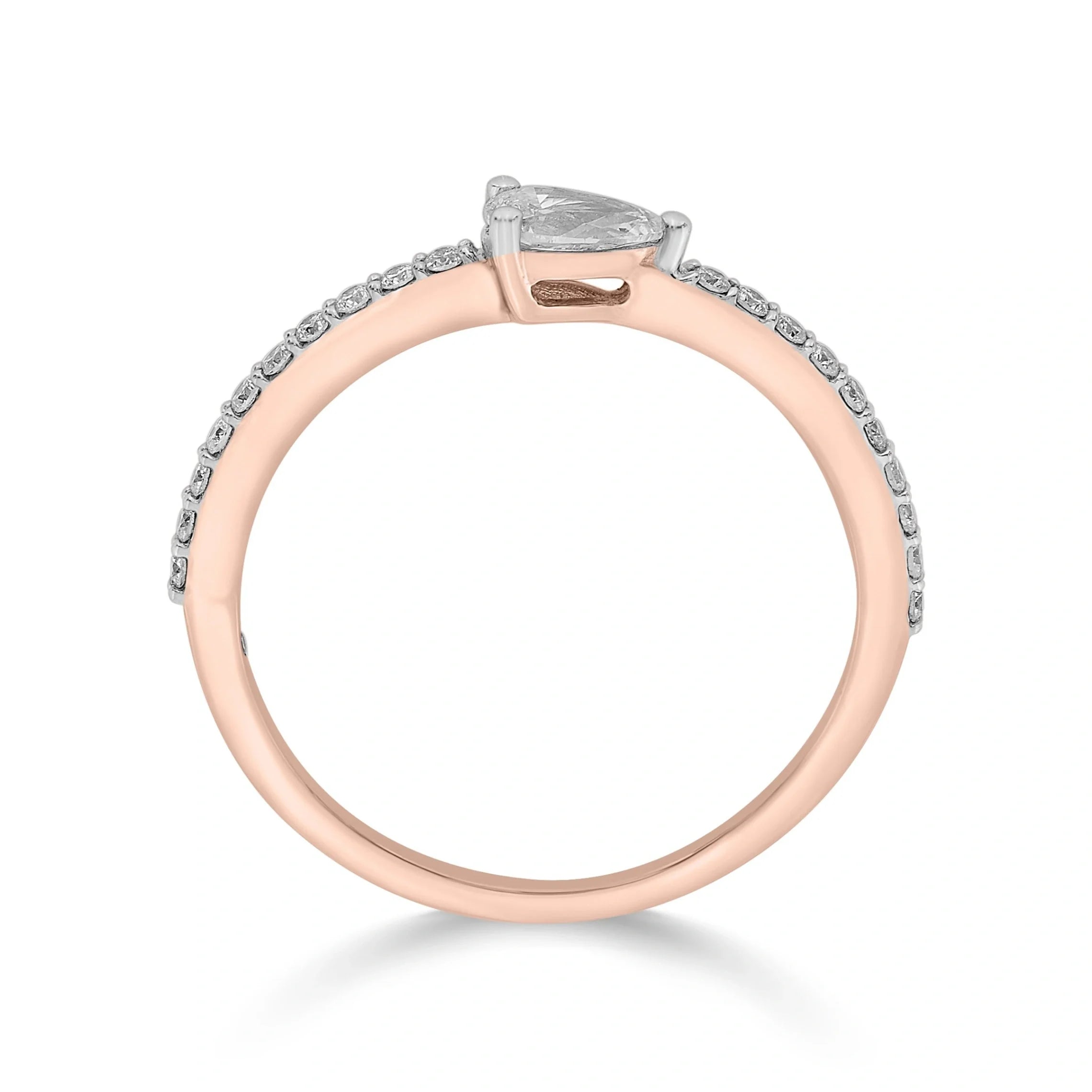 Zen Pirlanta Off - Center Grace Ring - Zen Diamond India