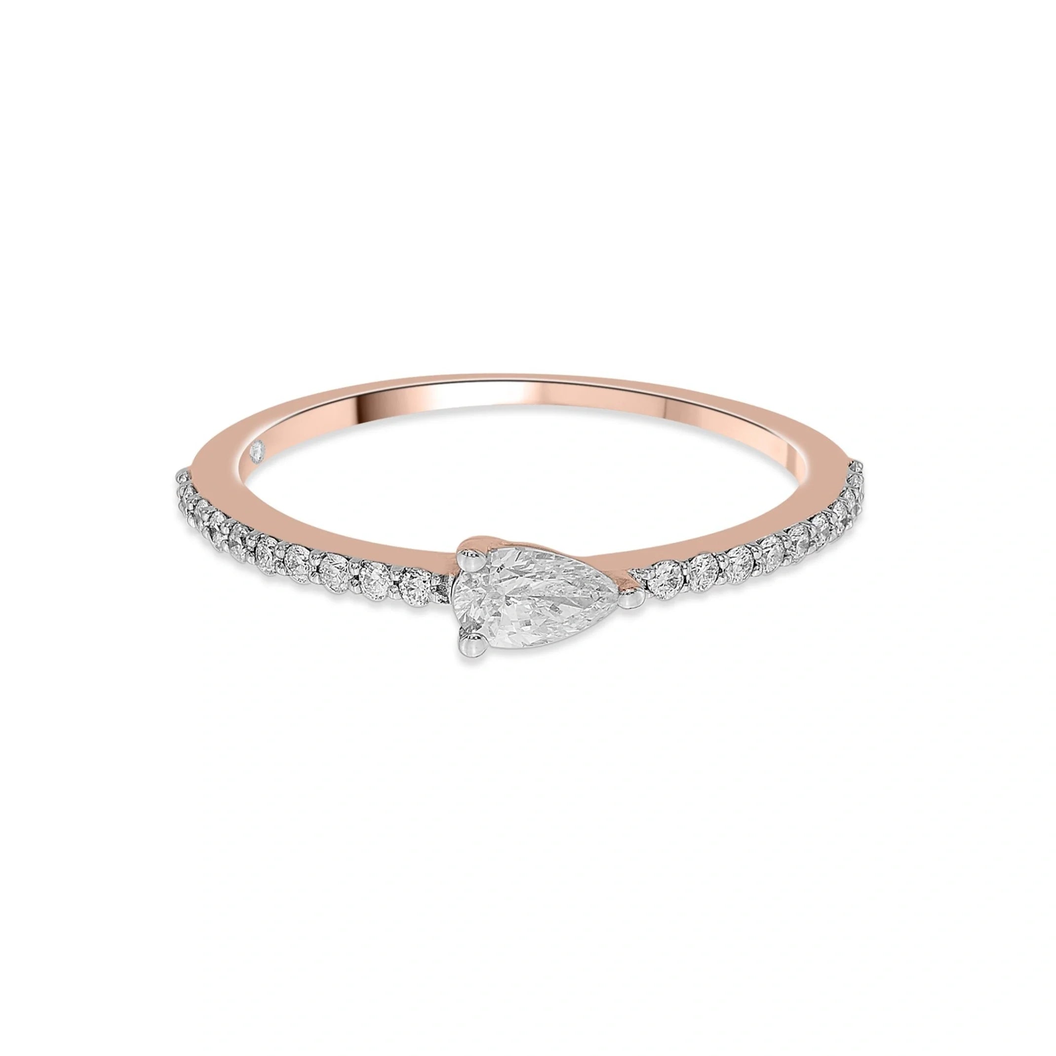 Zen Pirlanta Off - Center Grace Ring - Zen Diamond India