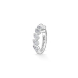 Classic Intertwined Leaf Hoops - Zen Diamond India