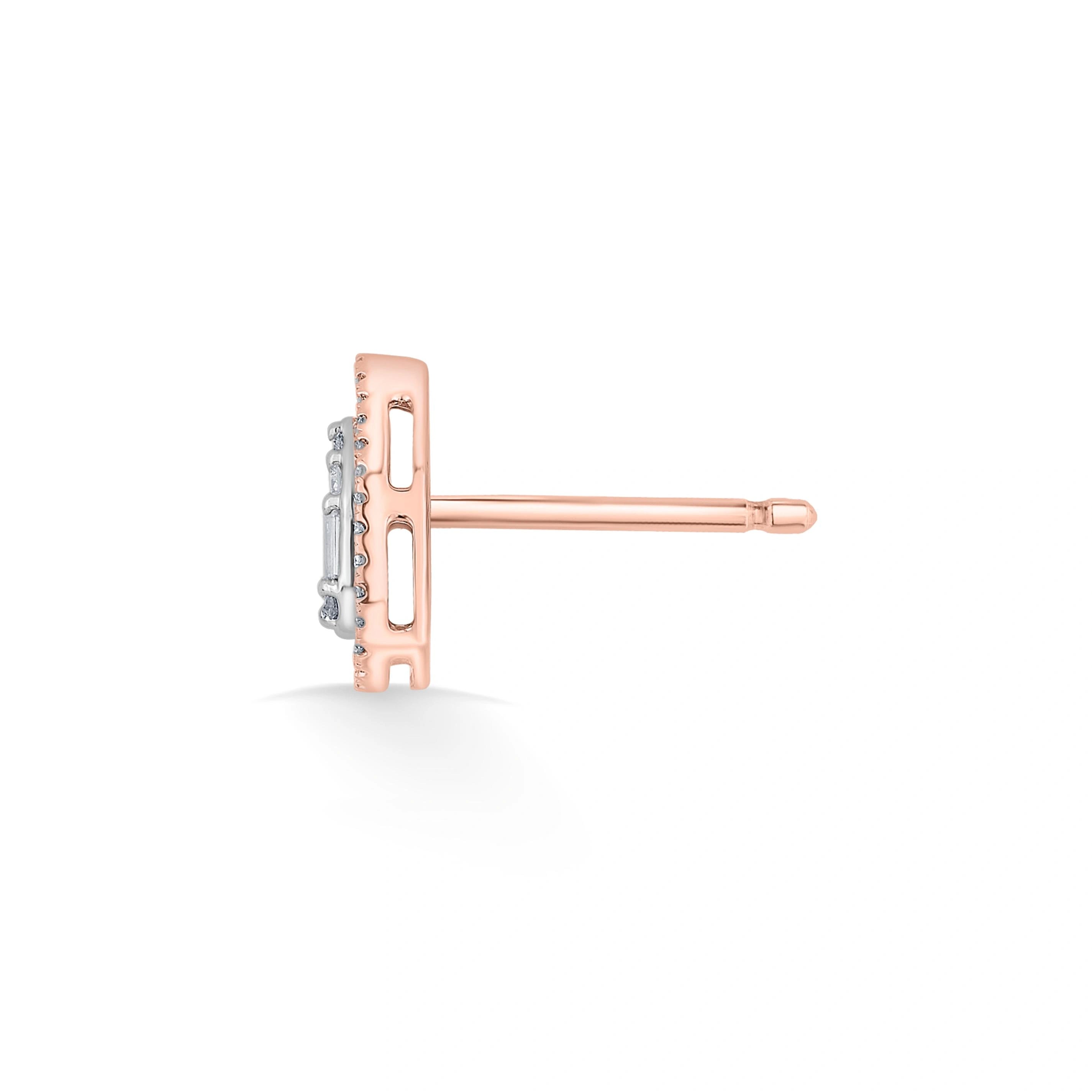 Signature Small Drop Pave Solitaire Earrings - Zen Diamond India