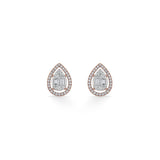 Signature Small Drop Pave Solitaire Earrings - Zen Diamond India