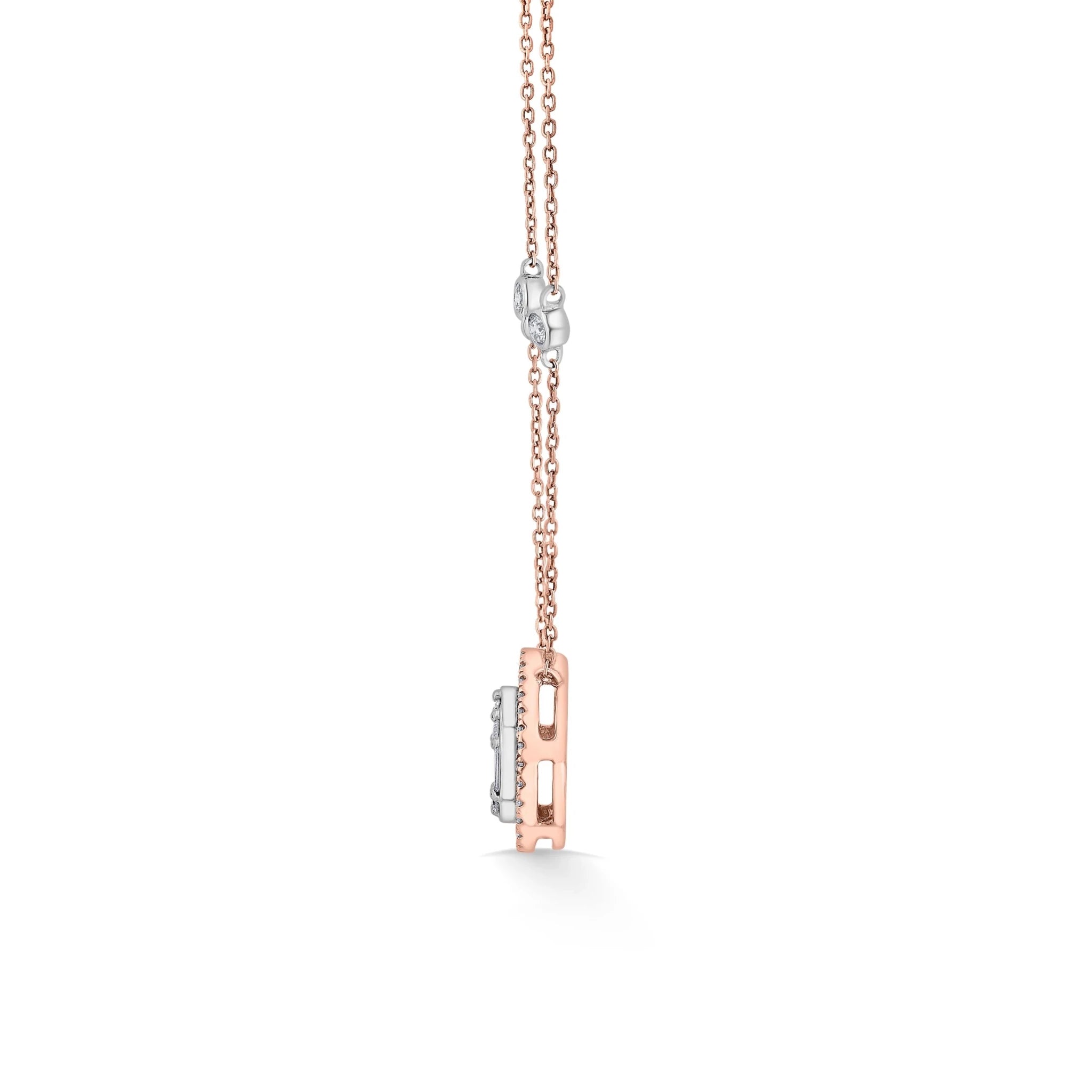 Teardrop Triumph Halo Pendant - Zen Diamond India