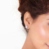 Signature Medium Drop Pave Solitaire Earrings
