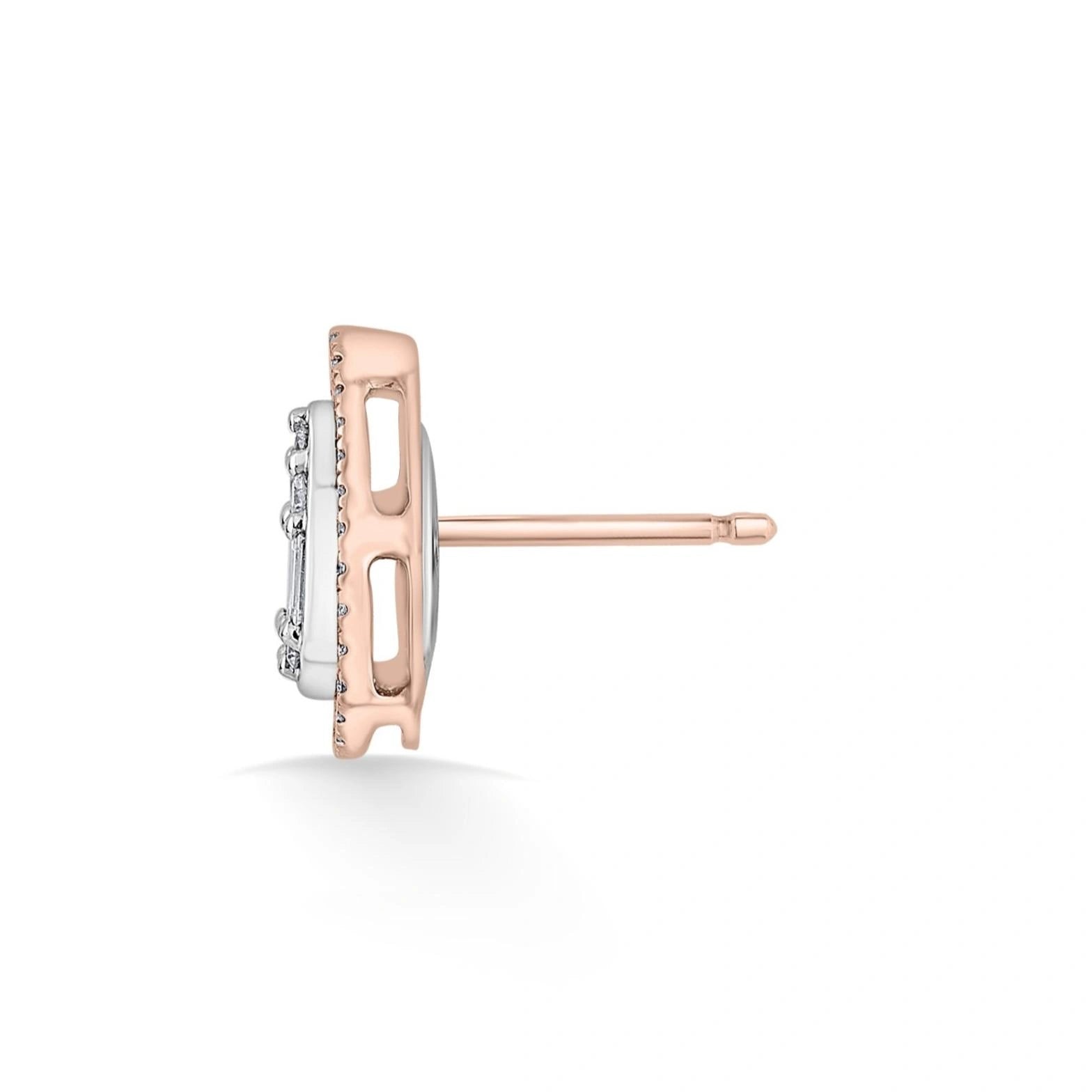 Signature Medium Drop Pave Solitaire Earrings - Zen Diamond India