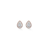 Signature Medium Drop Pave Solitaire Earrings - Zen Diamond India
