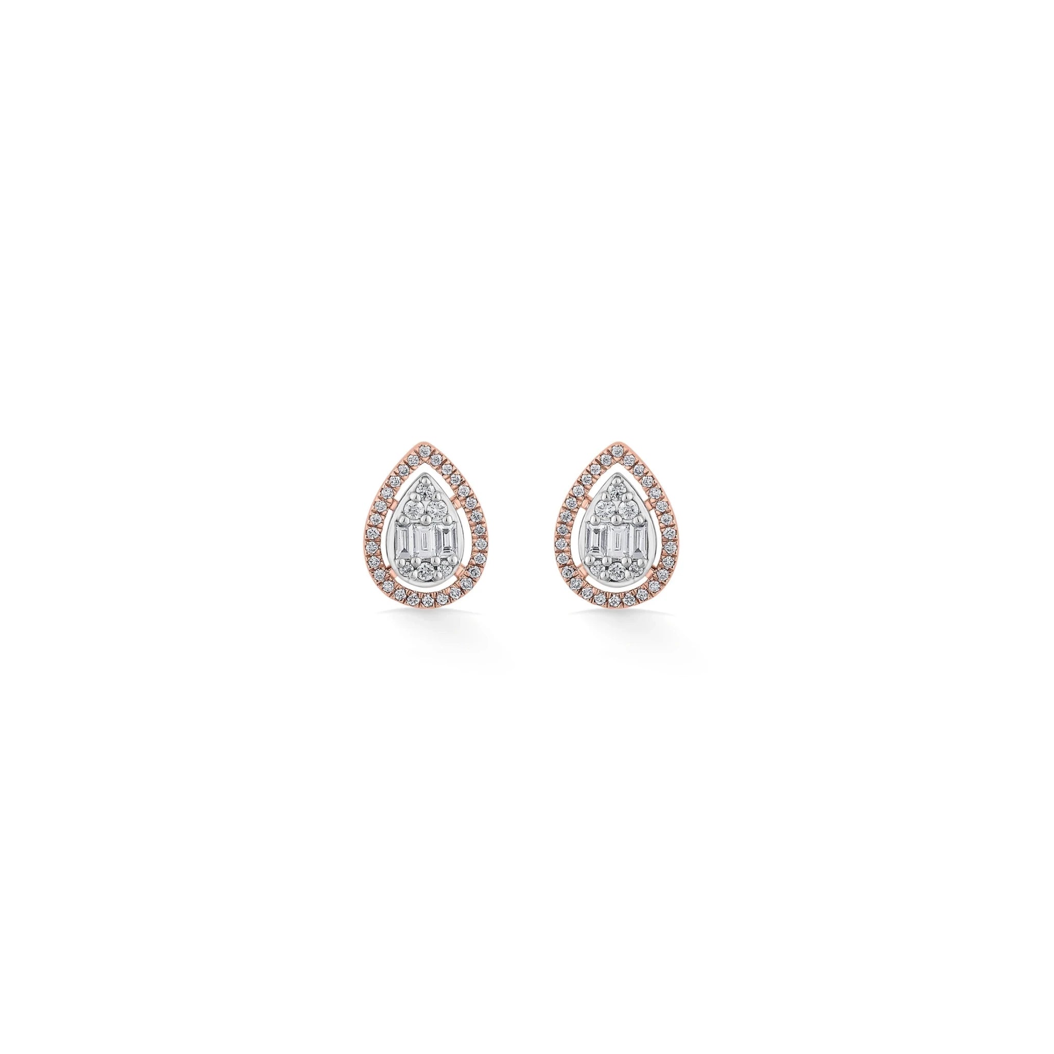 Signature Medium Drop Pave Solitaire Earrings - Zen Diamond India