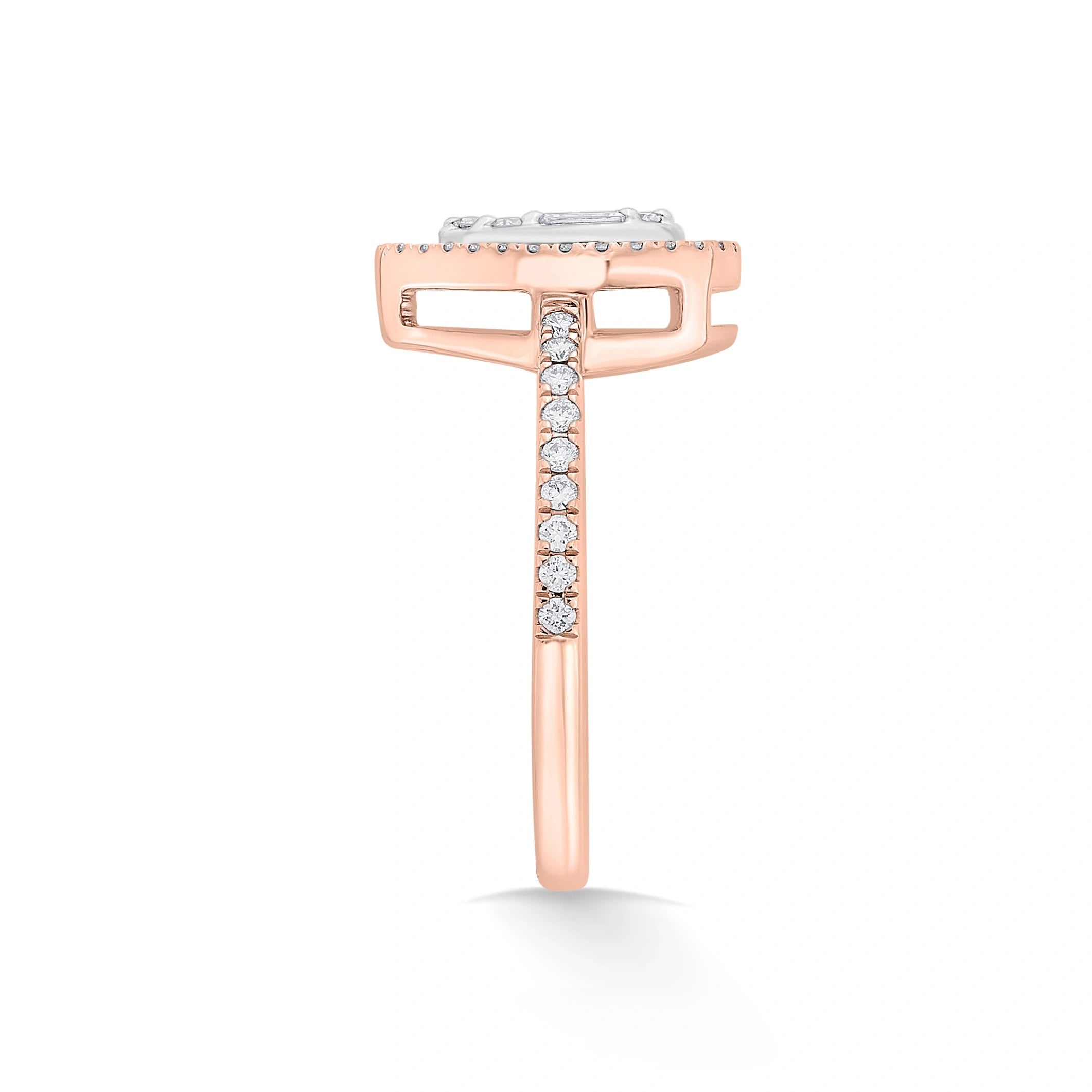 Signature Medium Drop Pave Solitaire Ring