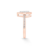 Signature Medium Drop Pave Solitaire Ring - Zen Diamond India
