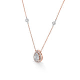 Signature Medium Drop Pave Solitaire Pendant - Zen Diamond India