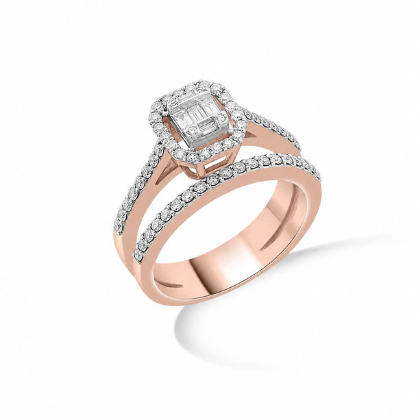 Regal Enigma Halo Ring
