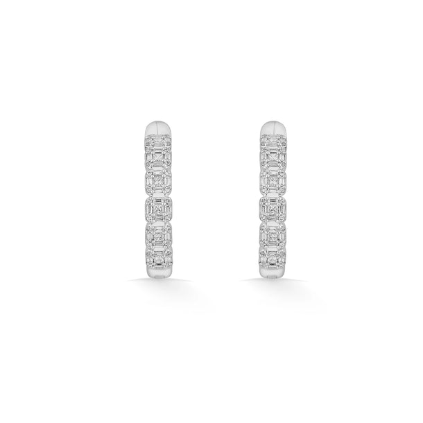 Classic Seamless Square Hoops - Zen Diamond India
