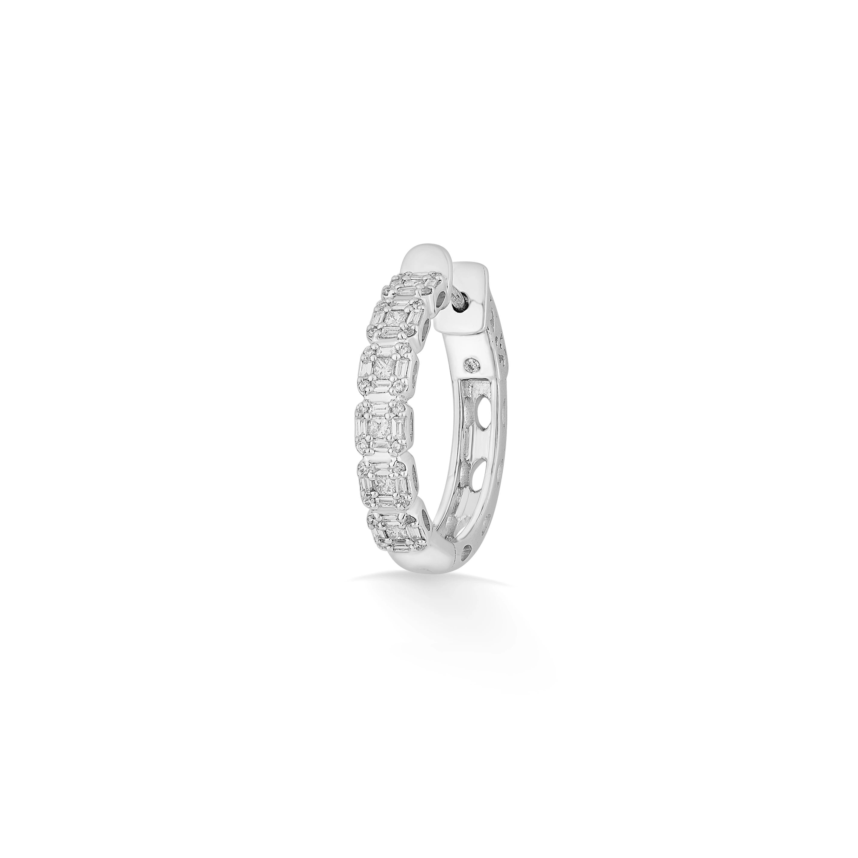 Classic Seamless Square Hoops - Zen Diamond India