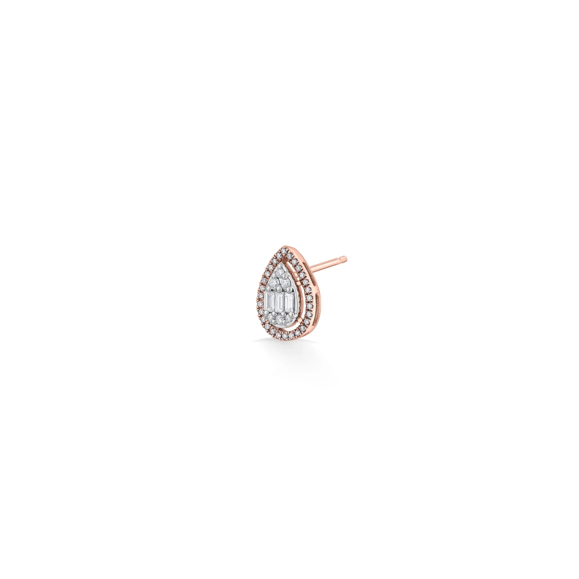 Signature Large Drop Pave Solitaire Earrings - Zen Diamond India