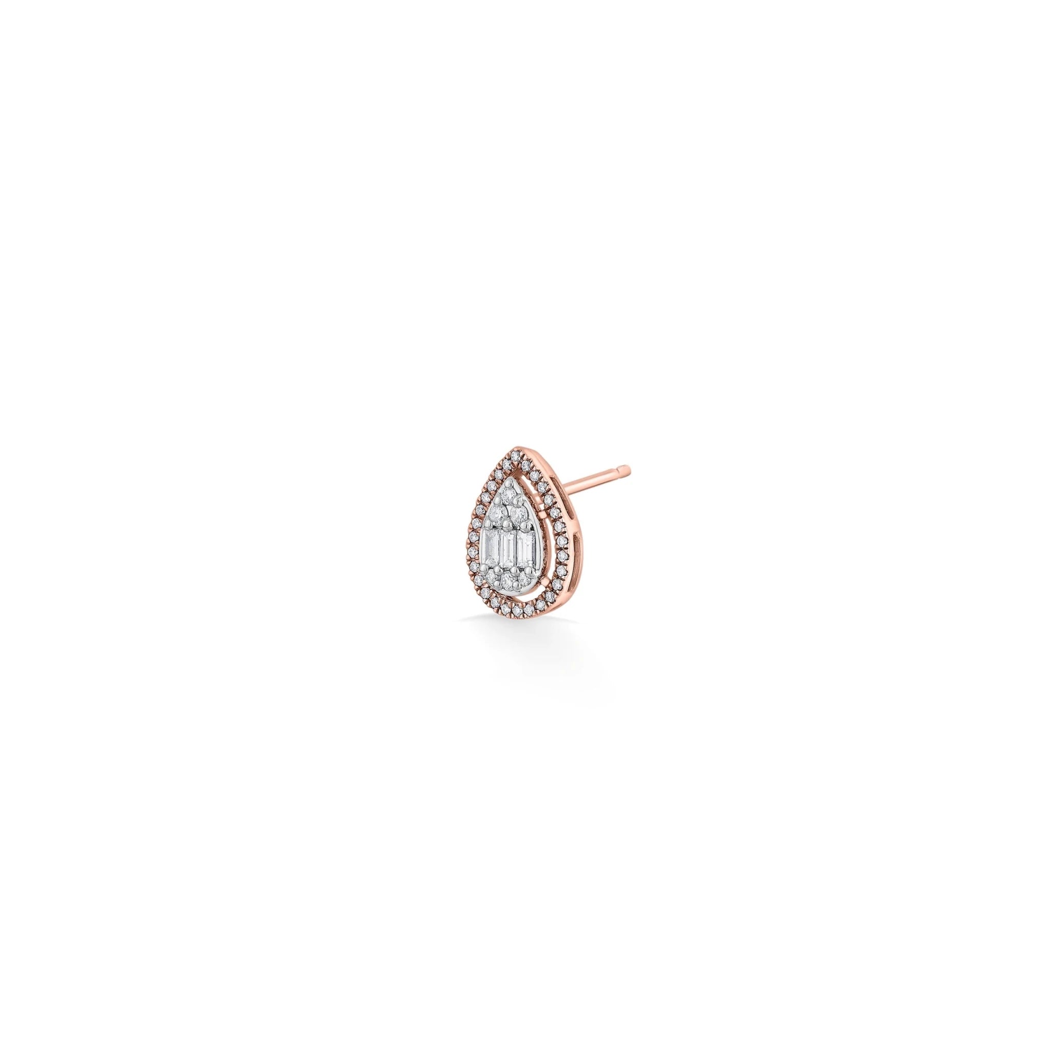 Signature Large Drop Pave Solitaire Earrings - Zen Diamond India