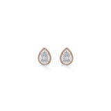 Signature Large Drop Pave Solitaire Earrings - Zen Diamond India