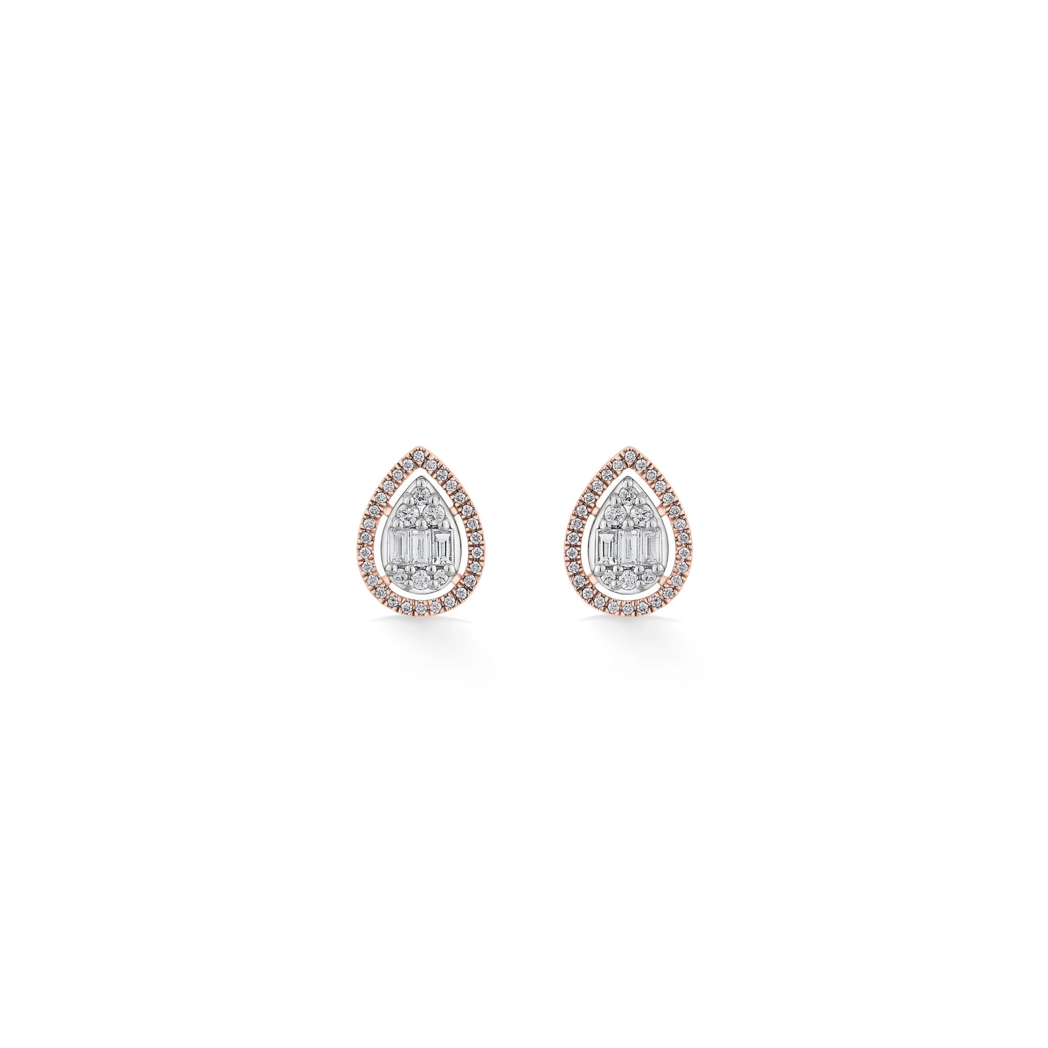 Signature Large Drop Pave Solitaire Earrings - Zen Diamond India