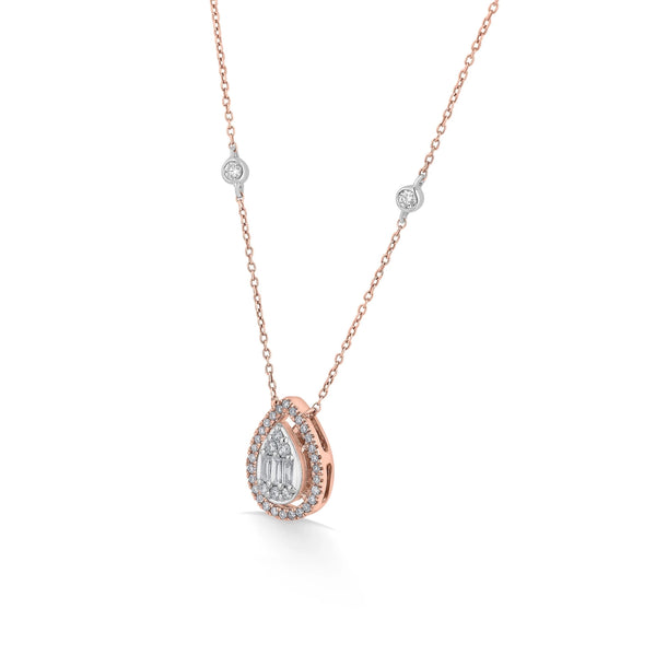 Signature Stellar Mosaic Teardrop Pendant - Zen Diamond India