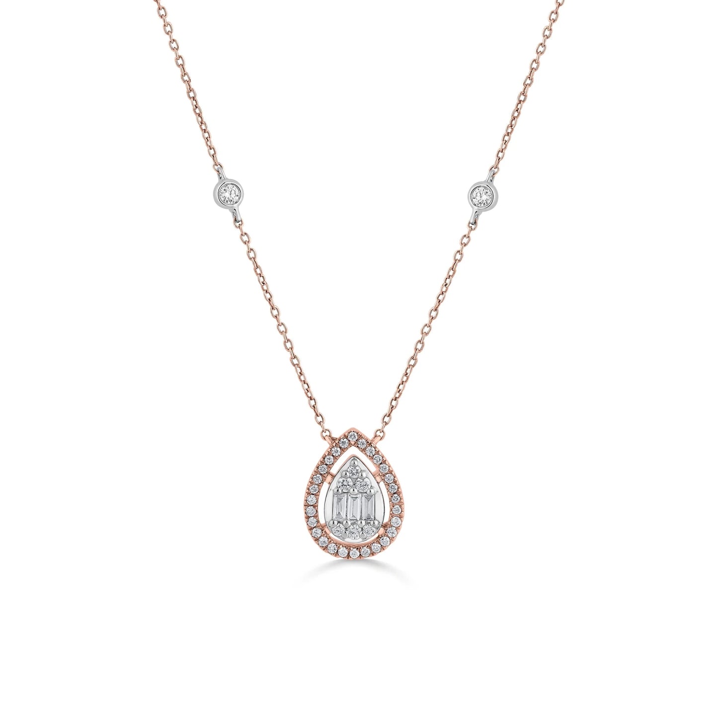 Signature Stellar Mosaic Teardrop Pendant - Zen Diamond India
