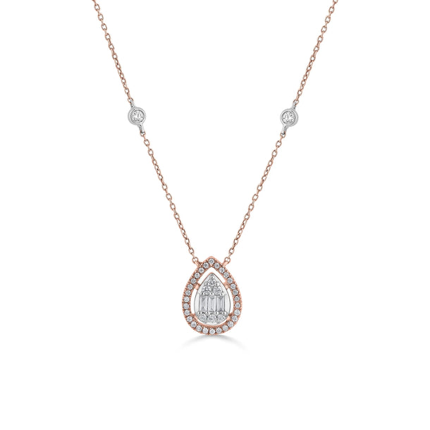 Signature Stellar Mosaic Teardrop Pendant - Zen Diamond India