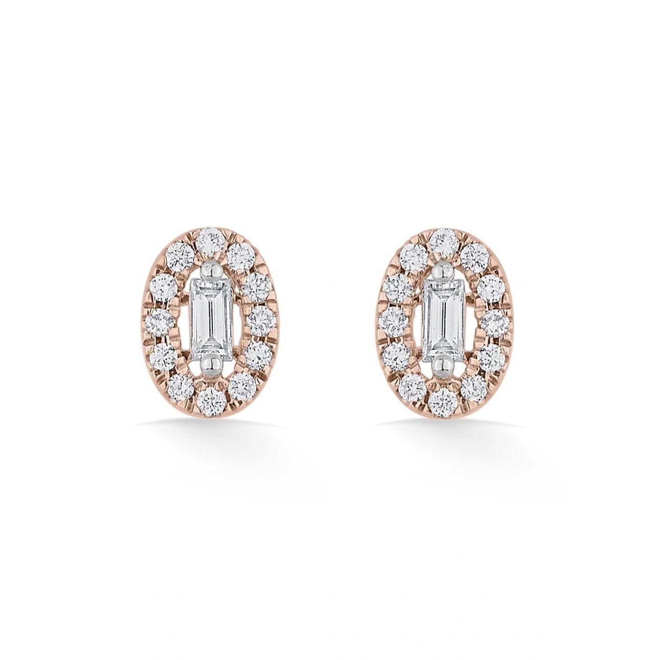 Deck Up Regal Oval Sparkle Studs - Zen Diamond India
