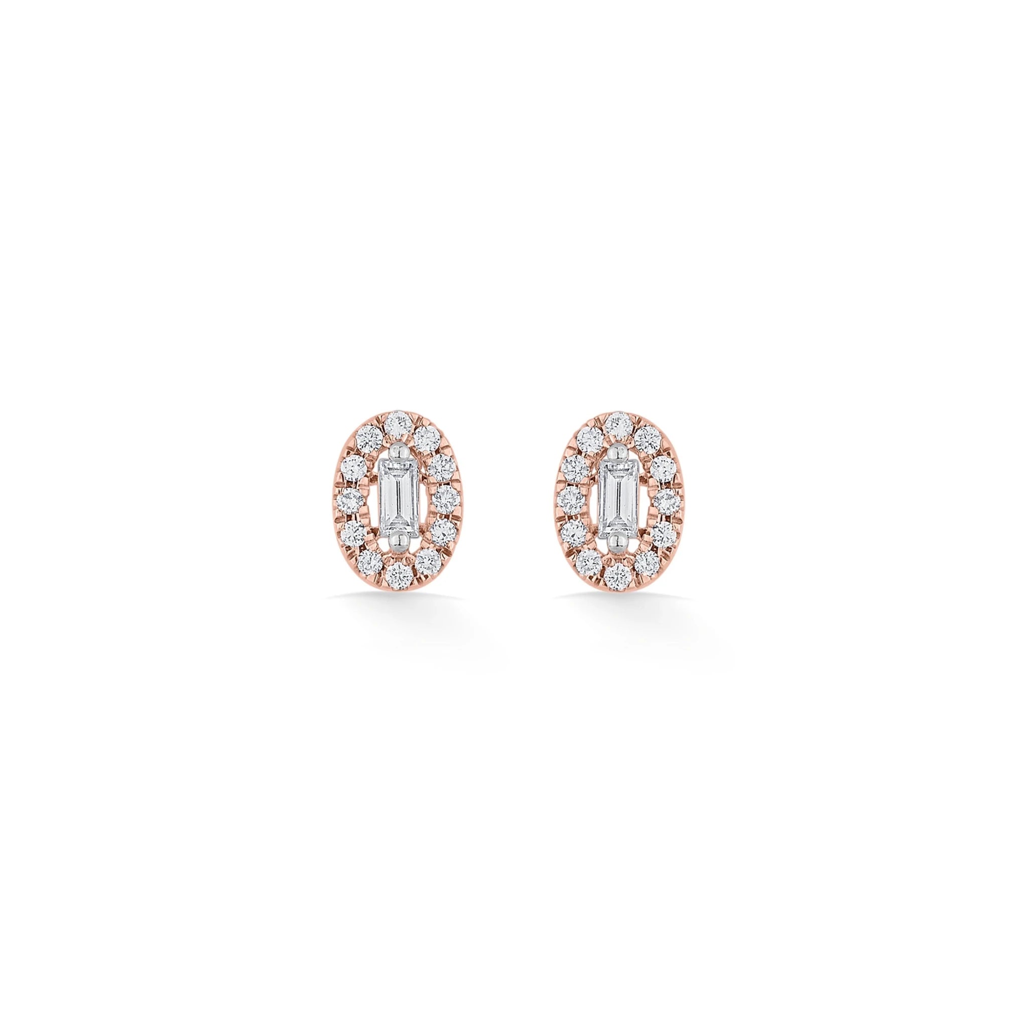 Deck Up Regal Oval Sparkle Studs - Zen Diamond India