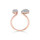 MOI Twin Teardrop Symphony Ring - Zen Diamond India