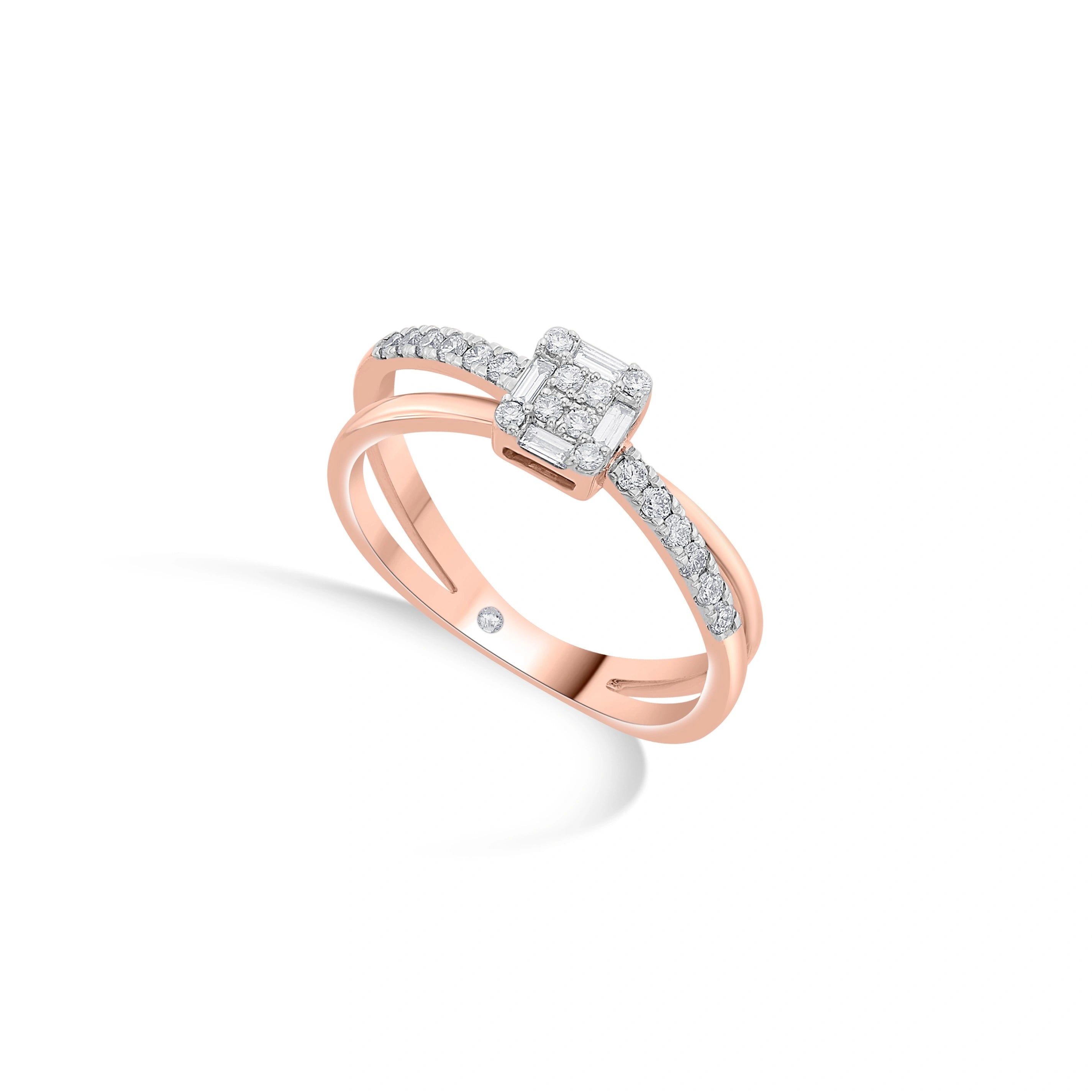Radiant Edge Fusion Ring - Zen Diamond India