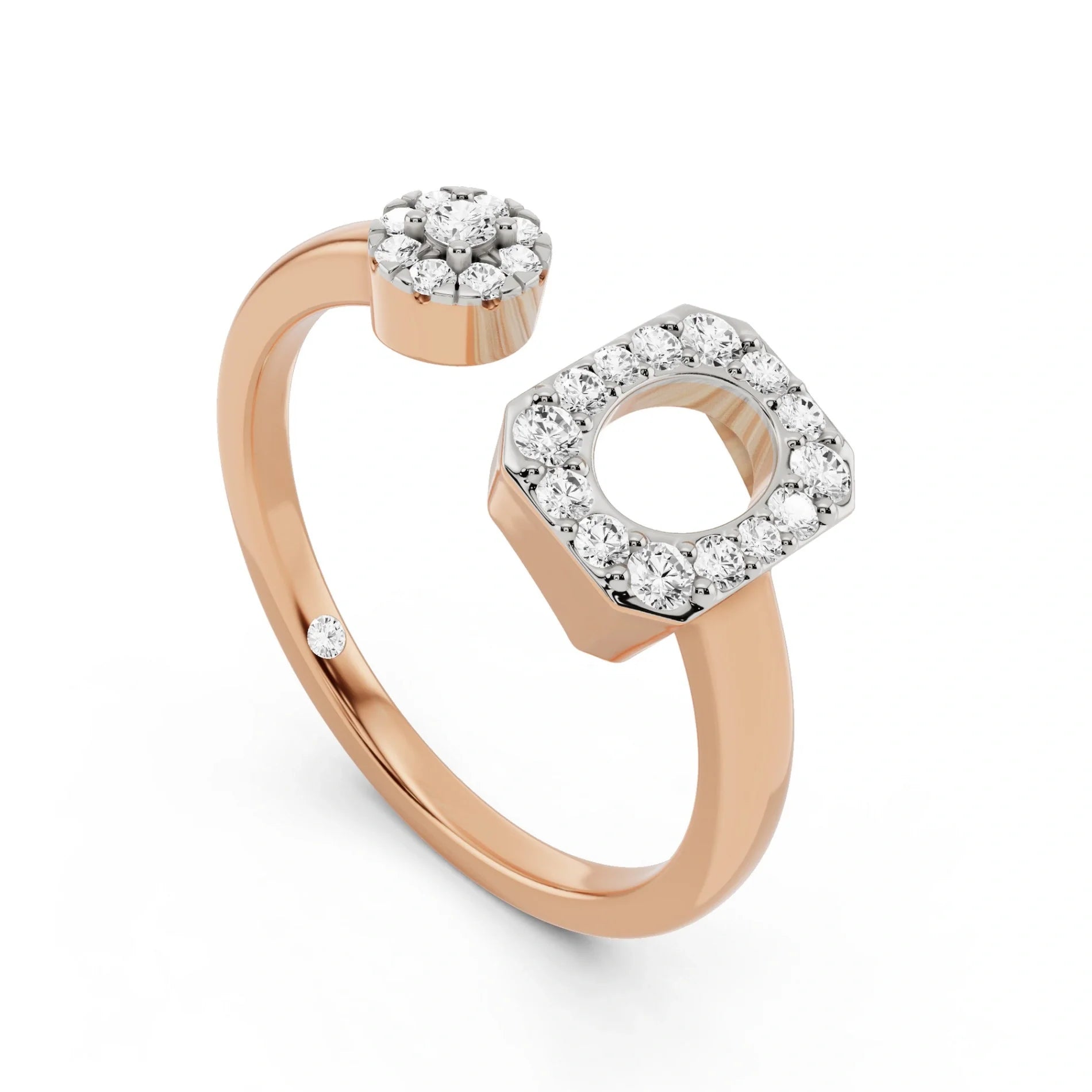 Boujee Square Ring - Zen Diamond India