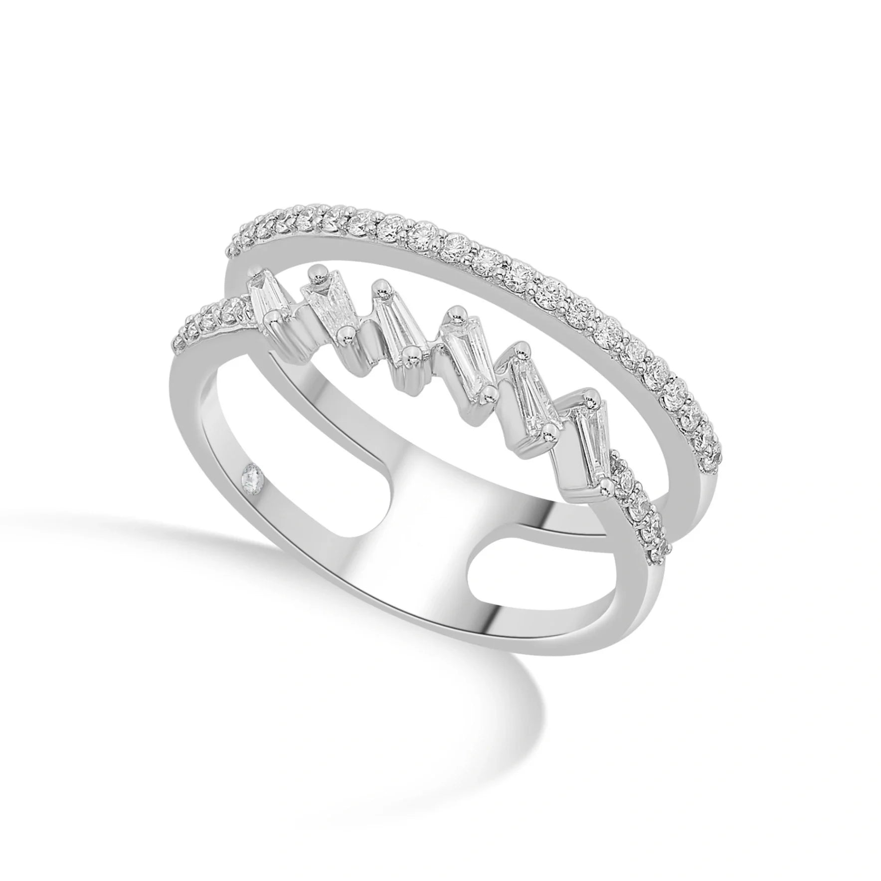 Meta Zigzag Luxe Ring - Zen Diamond India