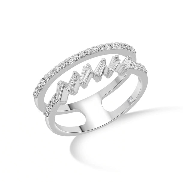 Meta Zigzag Luxe Ring