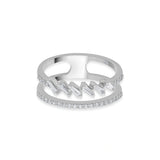 Meta Zigzag Luxe Ring - Zen Diamond India