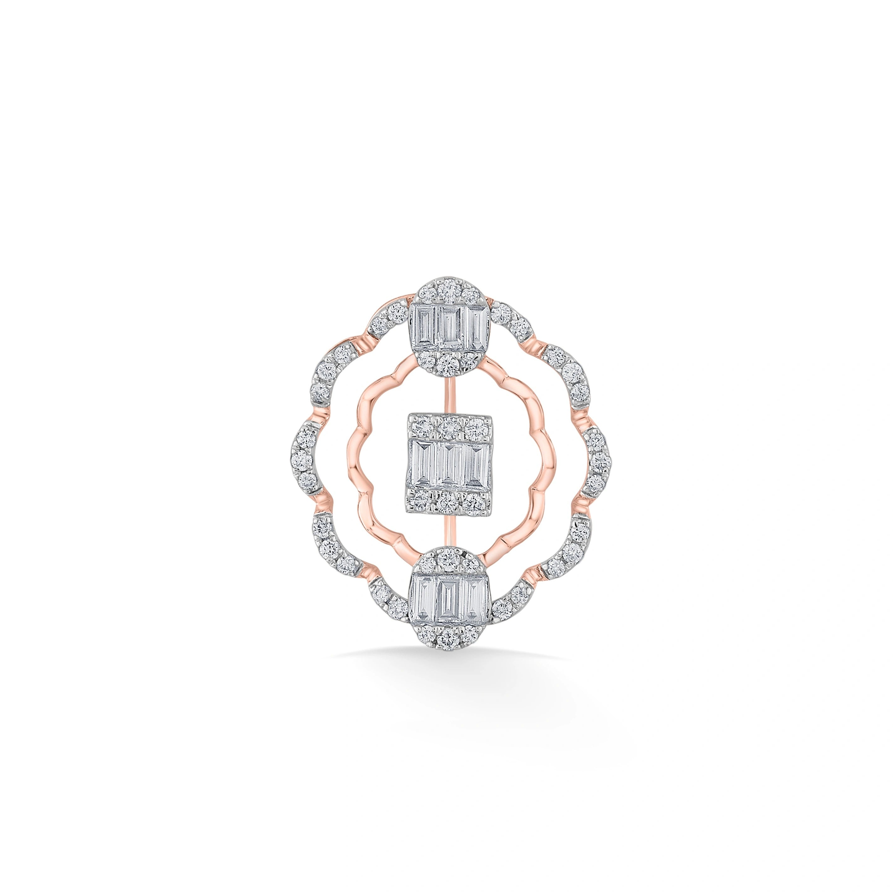 Rosé Royale Diamond Medallion Pendant - Zen Diamond India