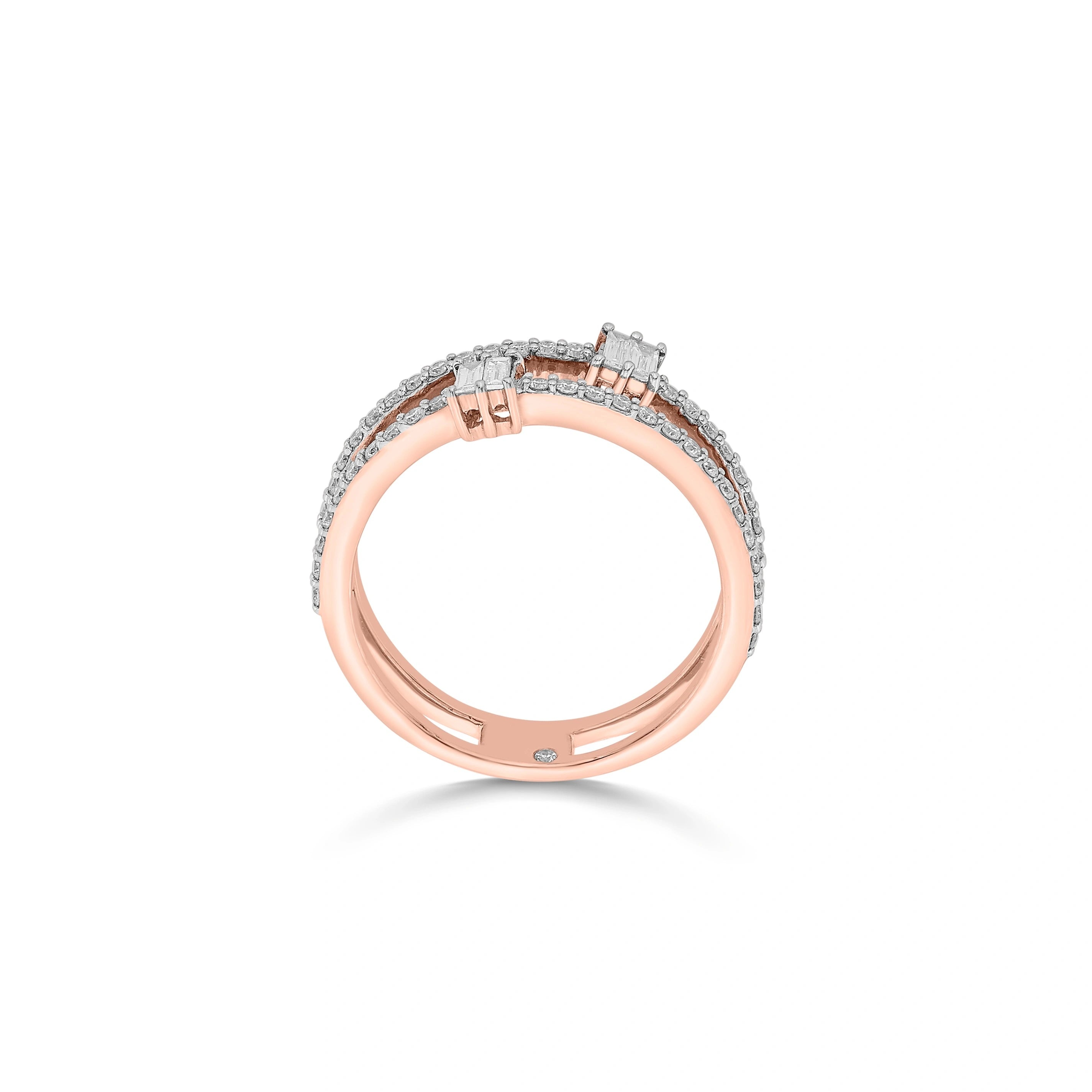 Twin Spark Radiance Ring - Zen Diamond India
