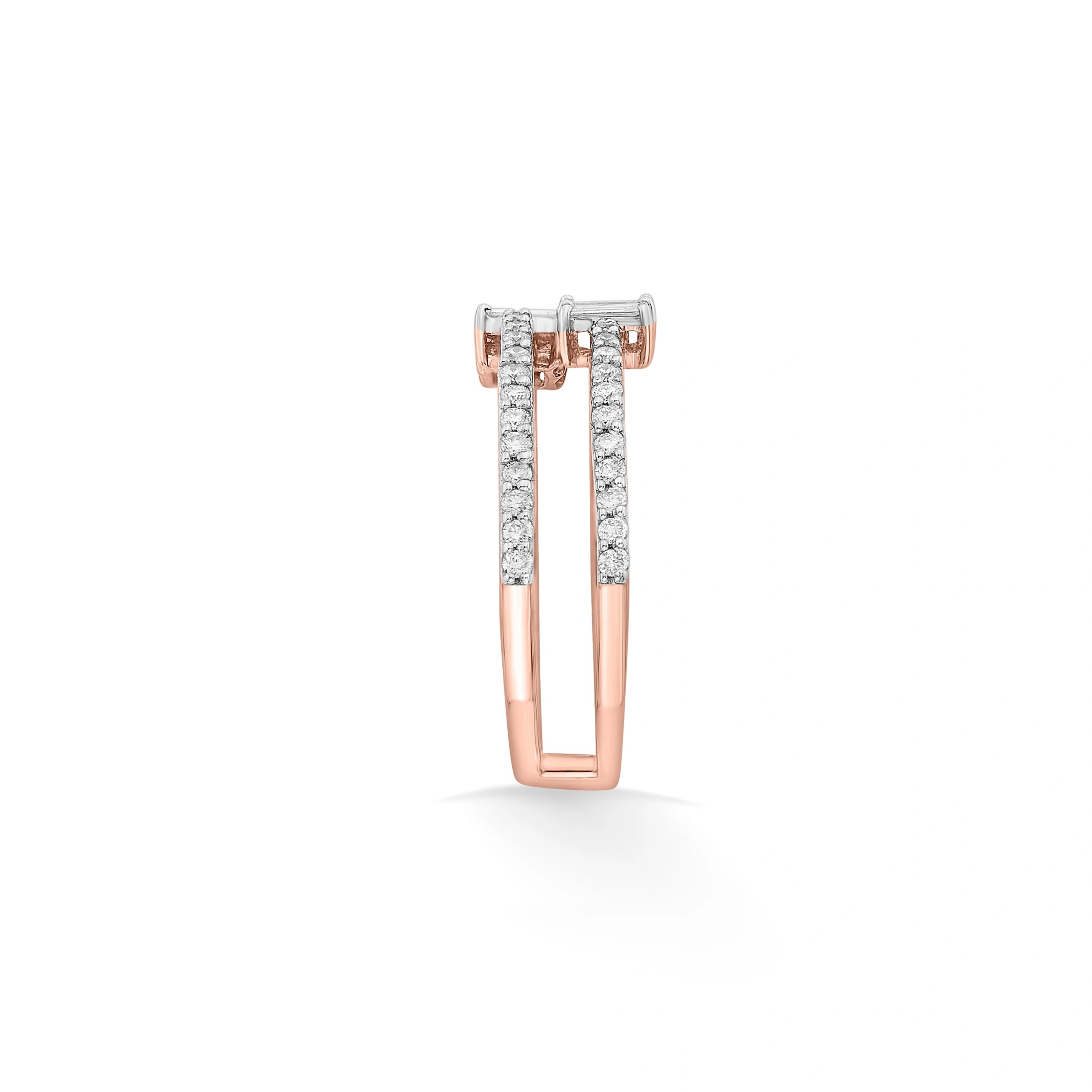 Twin Spark Radiance Ring - Zen Diamond India