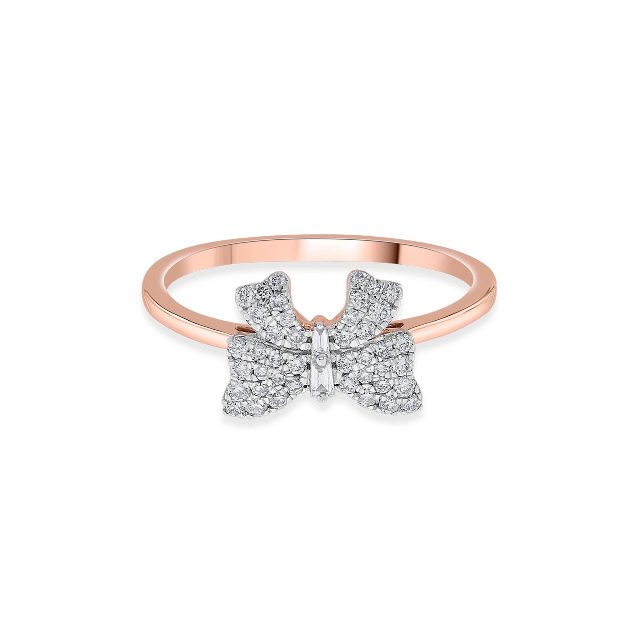 Sassy Diamond Bow Bliss Ring - Zen Diamond India