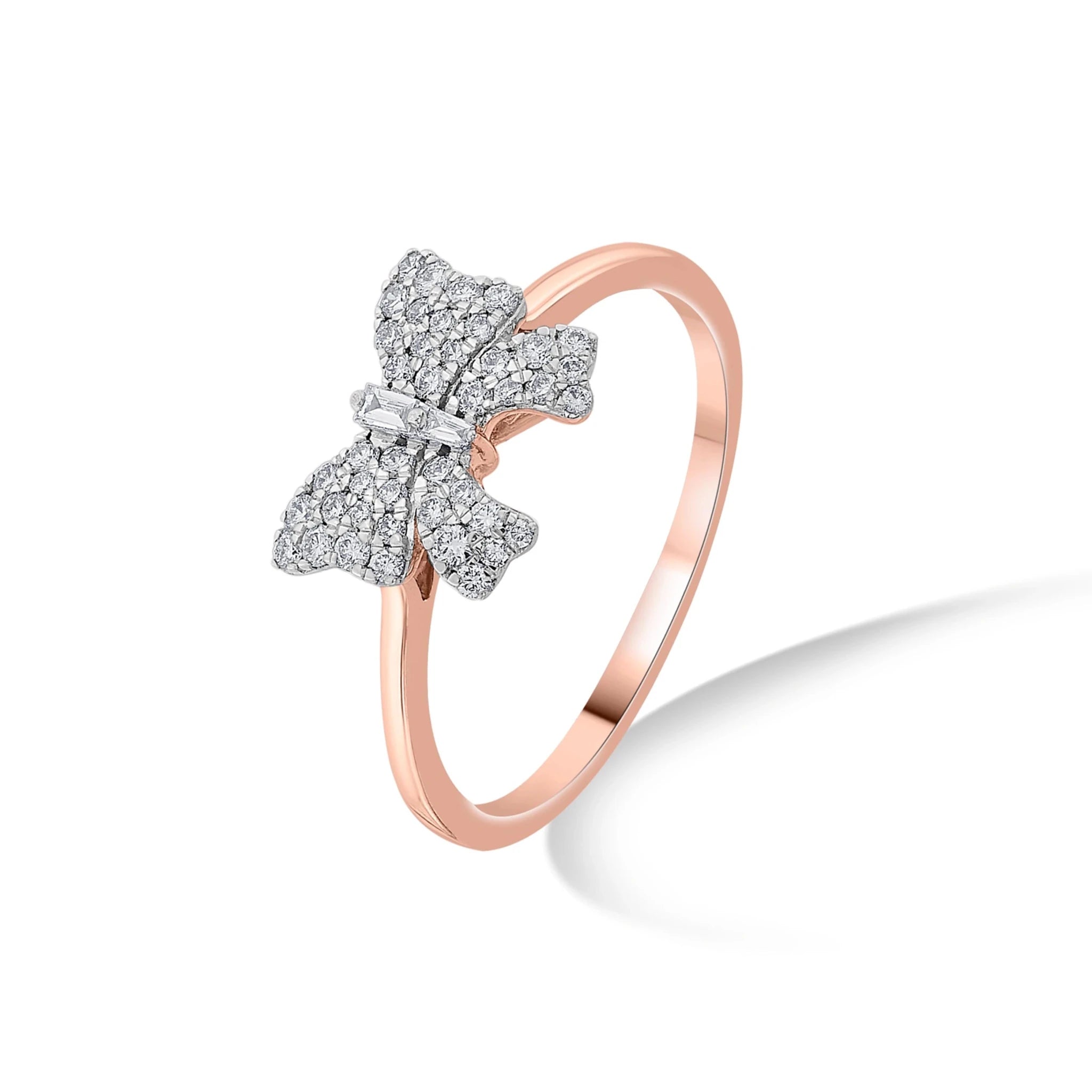 Sassy Diamond Bow Bliss Ring - Zen Diamond India